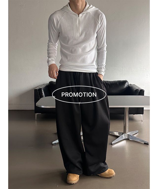[PROMOTION] Front two tuck wide sweat pants(5color)