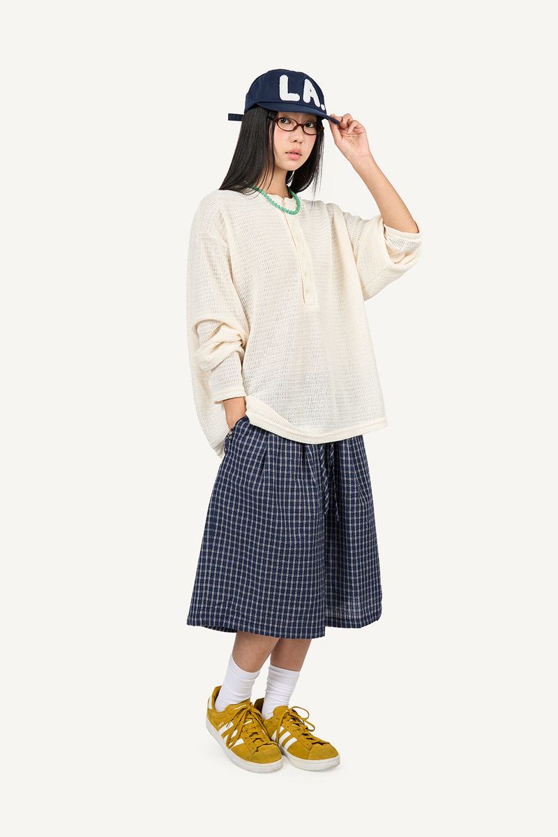 Henry Neck Punching Long Sleeve