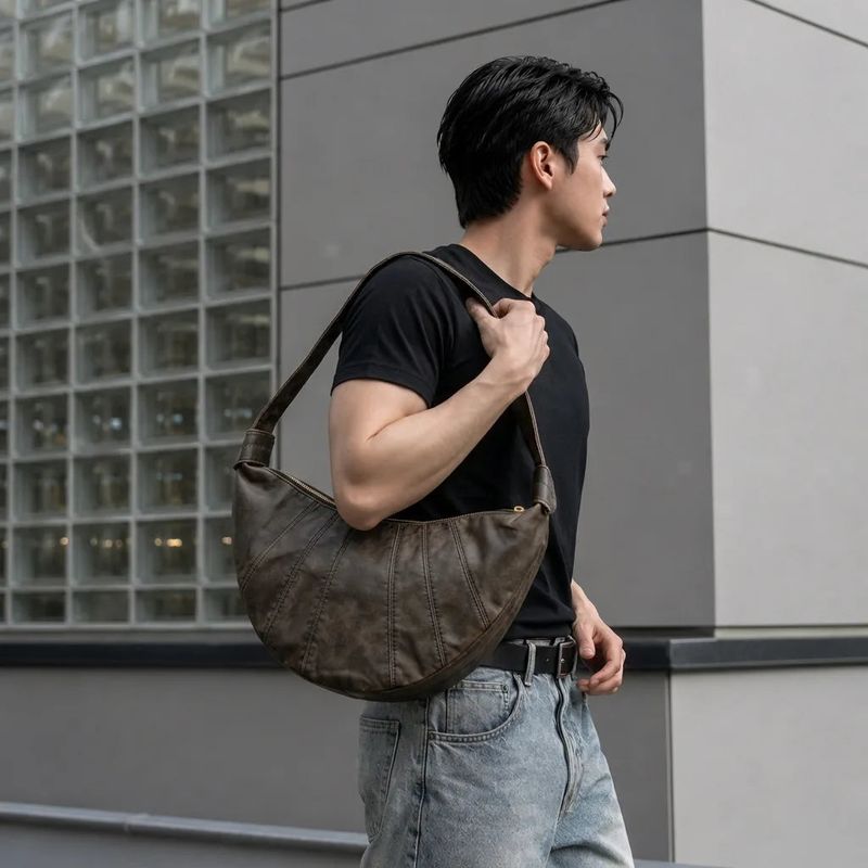 FADE MEET（フェードミート）の「Vintage Crescent Shoulder Bag（Bags）」