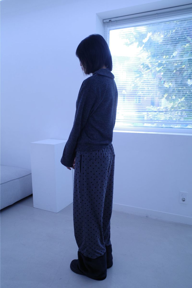 Yuse unbal button cardigan