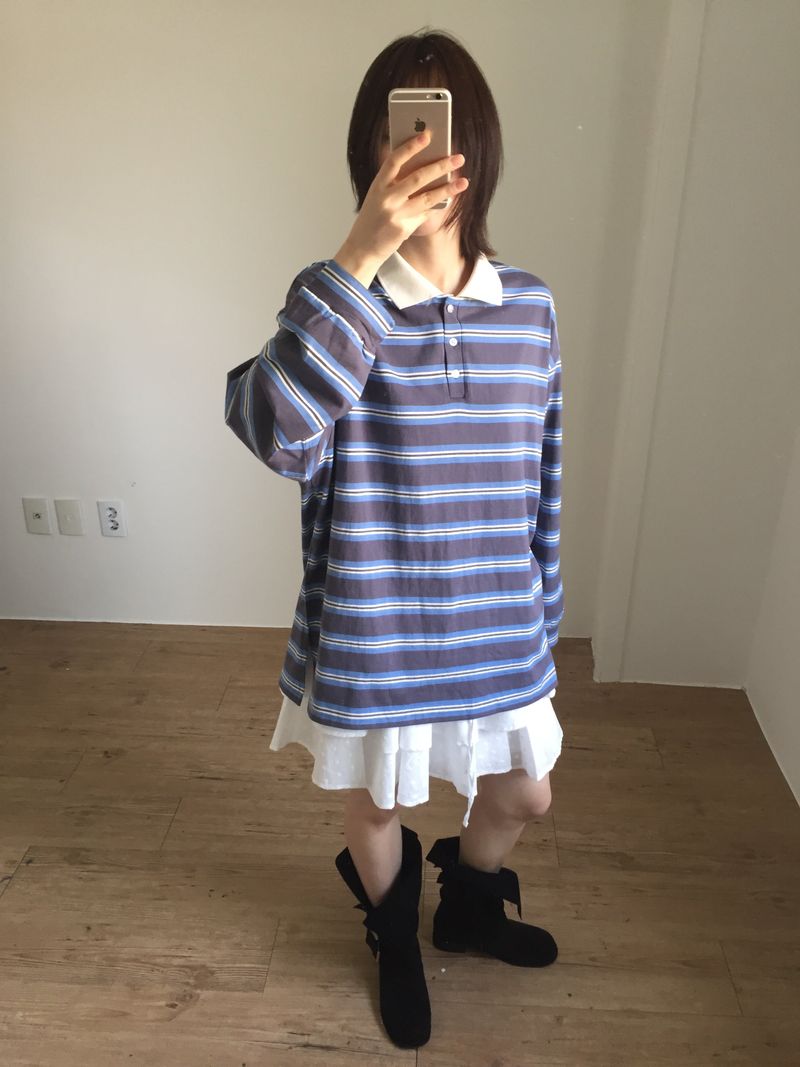 DUGGY（ダギー）の「Rugby Stripe Long Sleeve (2color)（Tops）」