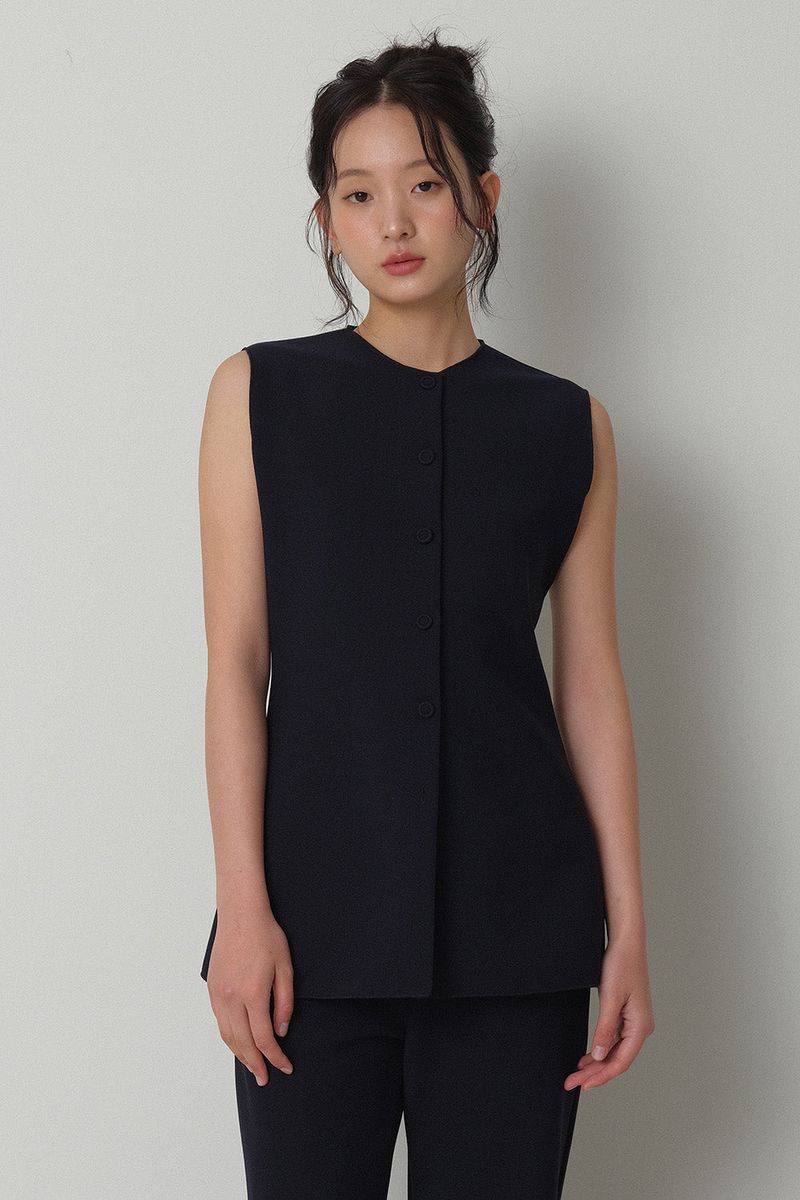 [SET-UP] STRETCH SLIM-FIT SET_NAVY