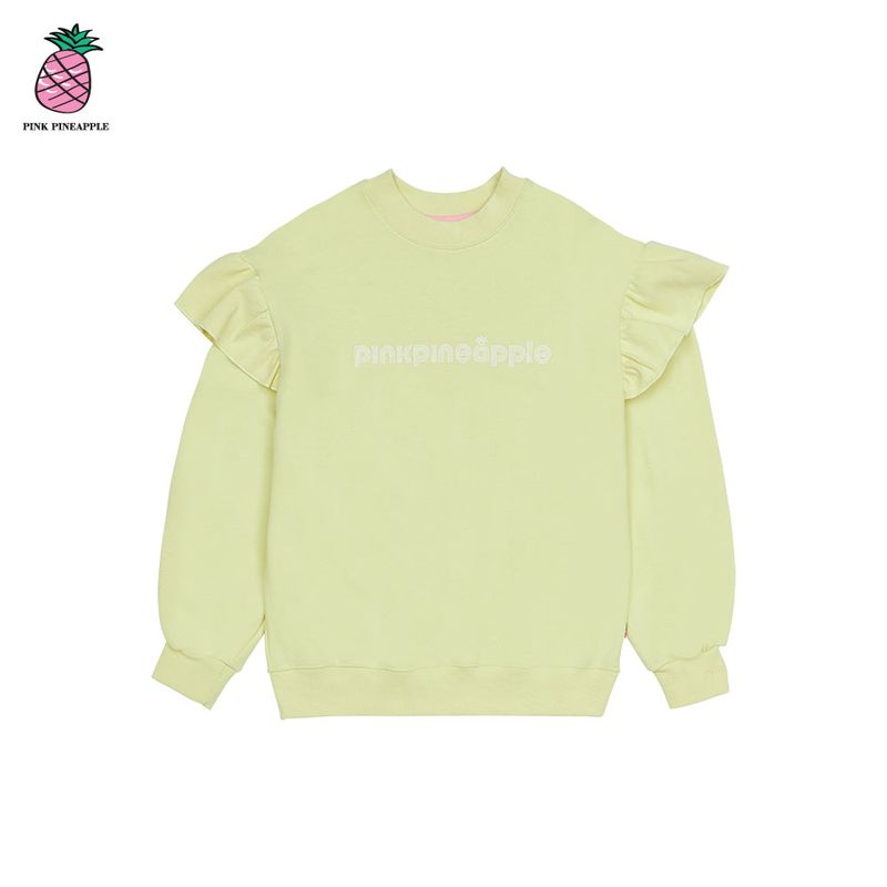 LINE LOGO RUFFLE SWEATSHIRT (3color)