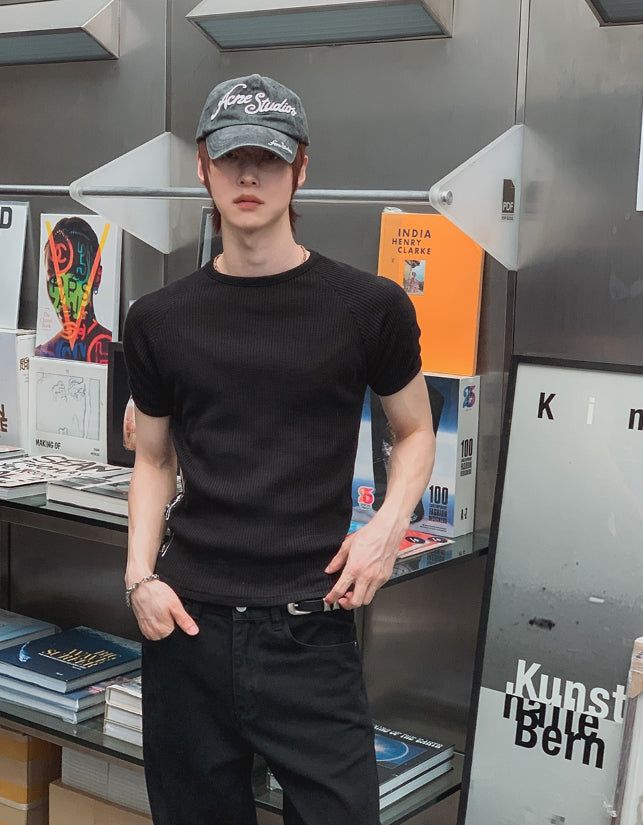 2PLAN(ツープラン)の「ベリル レタリング リブ ショートスリーブ Tシャツ(トップス)」