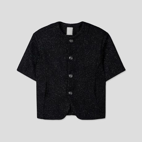 Avek tweed short sleeves jacket
