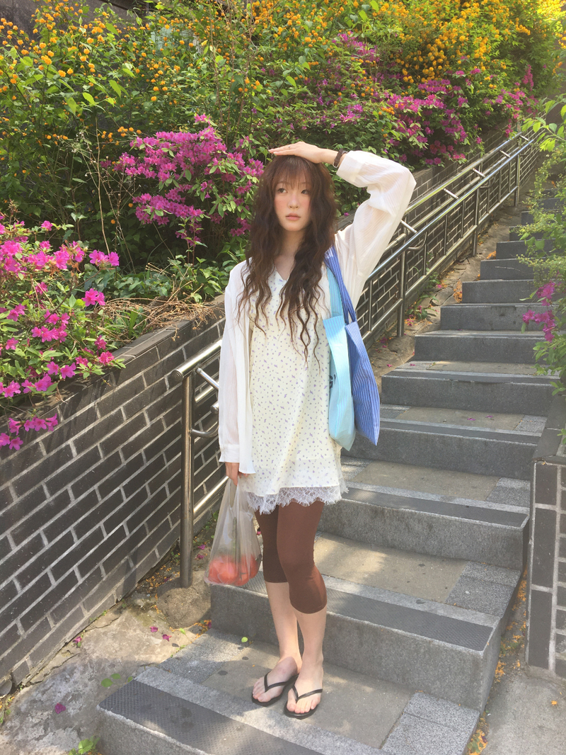 Marley Stripe Sheer Shirt (2color)