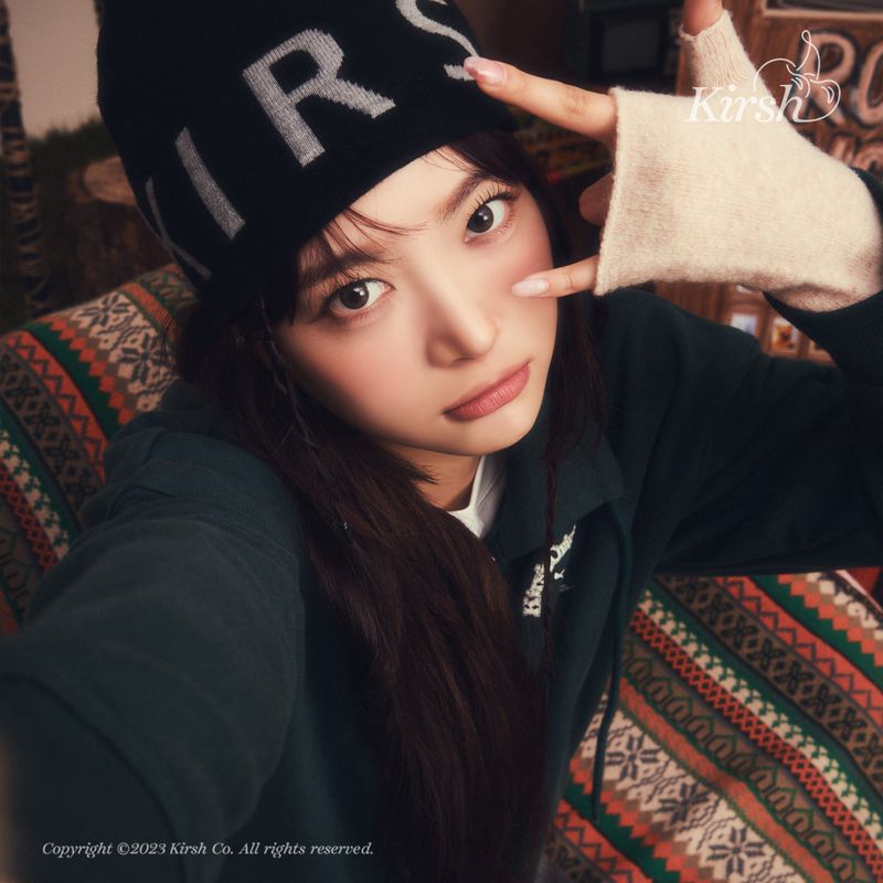 KIRSH（キルシー）の「BASIC LOGO BEANIE [BLACK]（Hats）」
