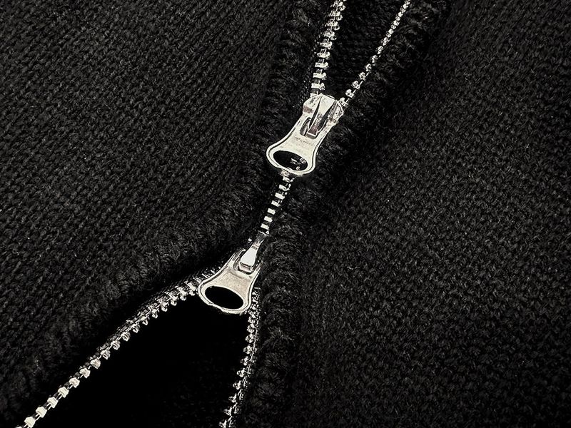 Deegan Slash Knit Zip-Up