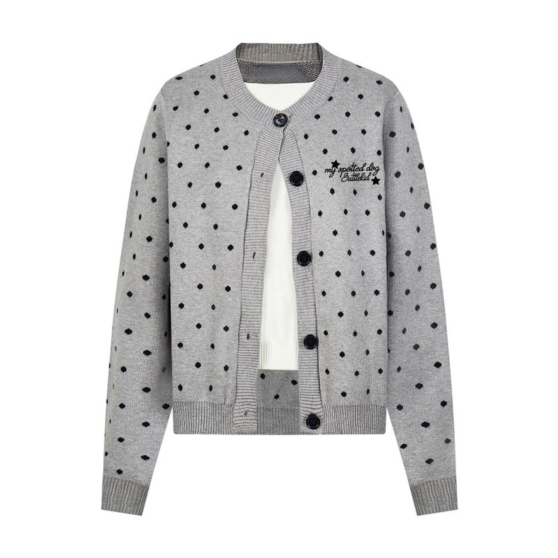 Cozy&Kitsch（コージーアンドキッチ）の「Spot Dot Sweater Cardigan（Tops）」