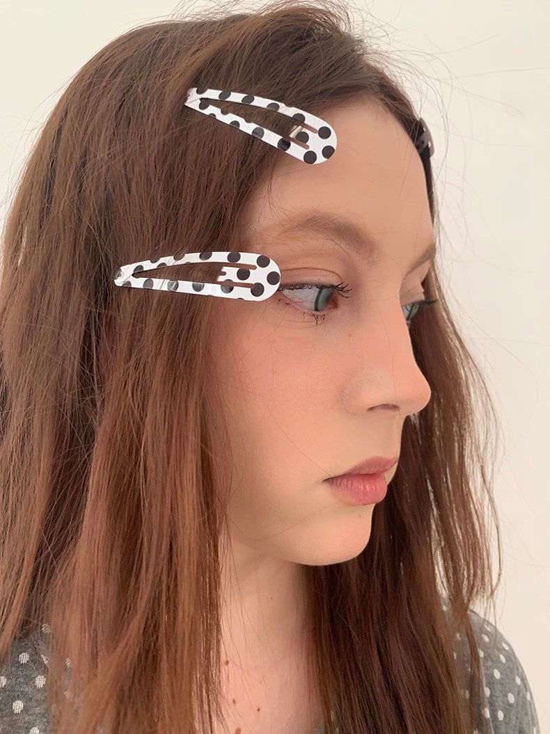 Polka Dot hair-pin(2pcs)