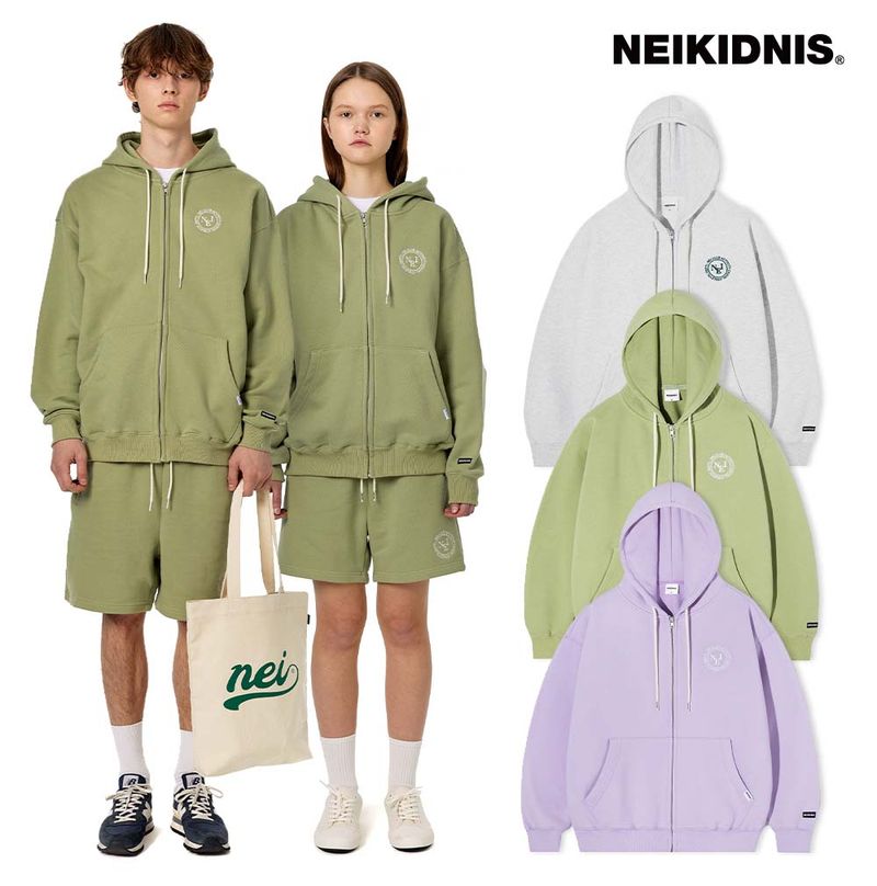 NEIKIDNIS（ネイキドニス）の「フードジップアップ/CLUB LOGO ZIP-UP HOODIE（トップス）」