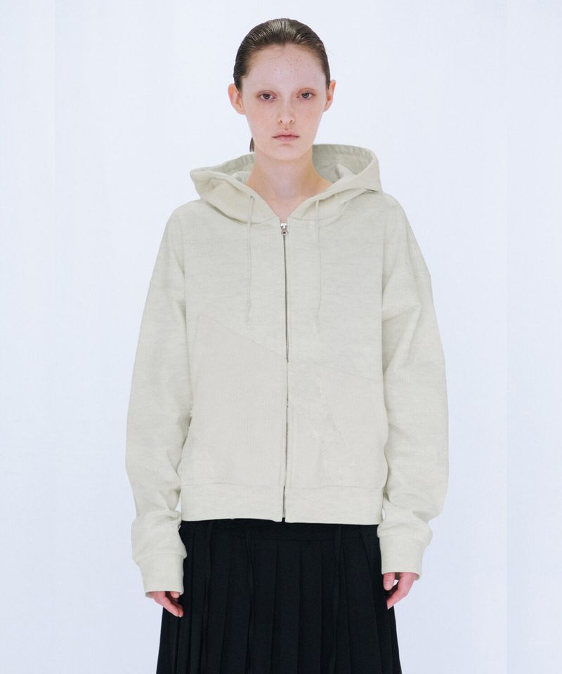 KNIT LAYERED HOODIE