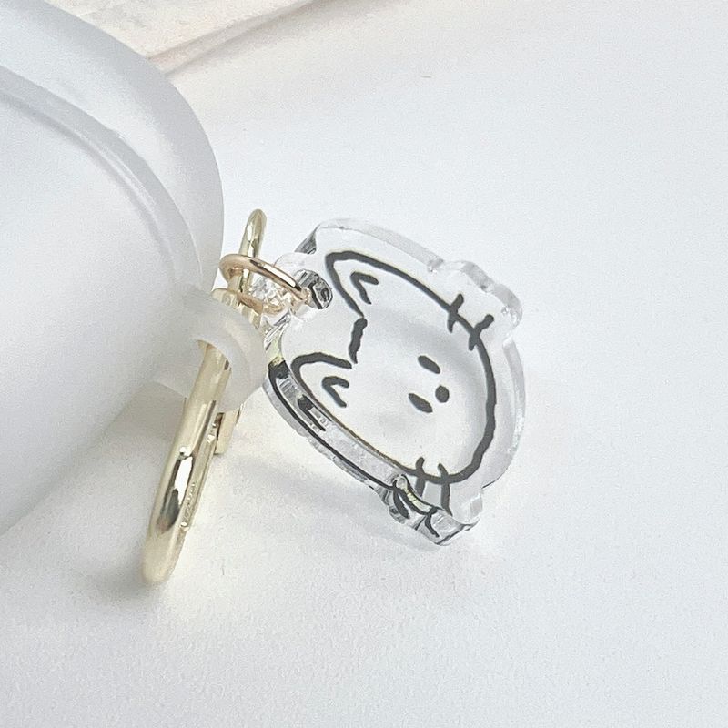 Cat with AirPods on Airpods case + charm