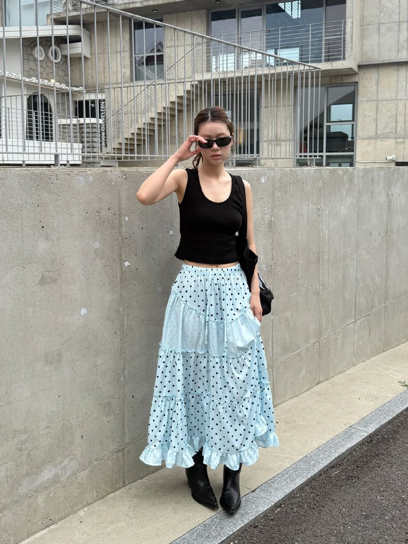 dot cake skirt