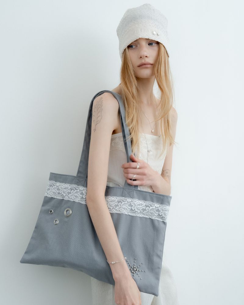 XND LACE ECO BAG_GREY