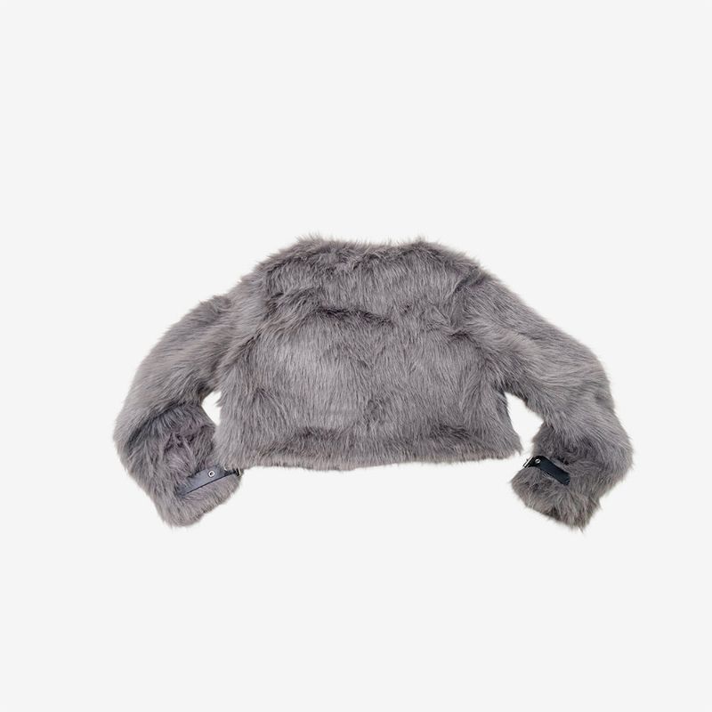 Literhan buckle fur jacket