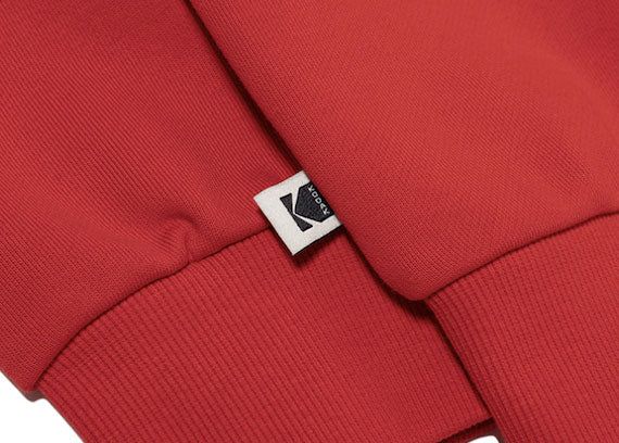 Rainbow Half Zip-Up Sweatshirt【RED】