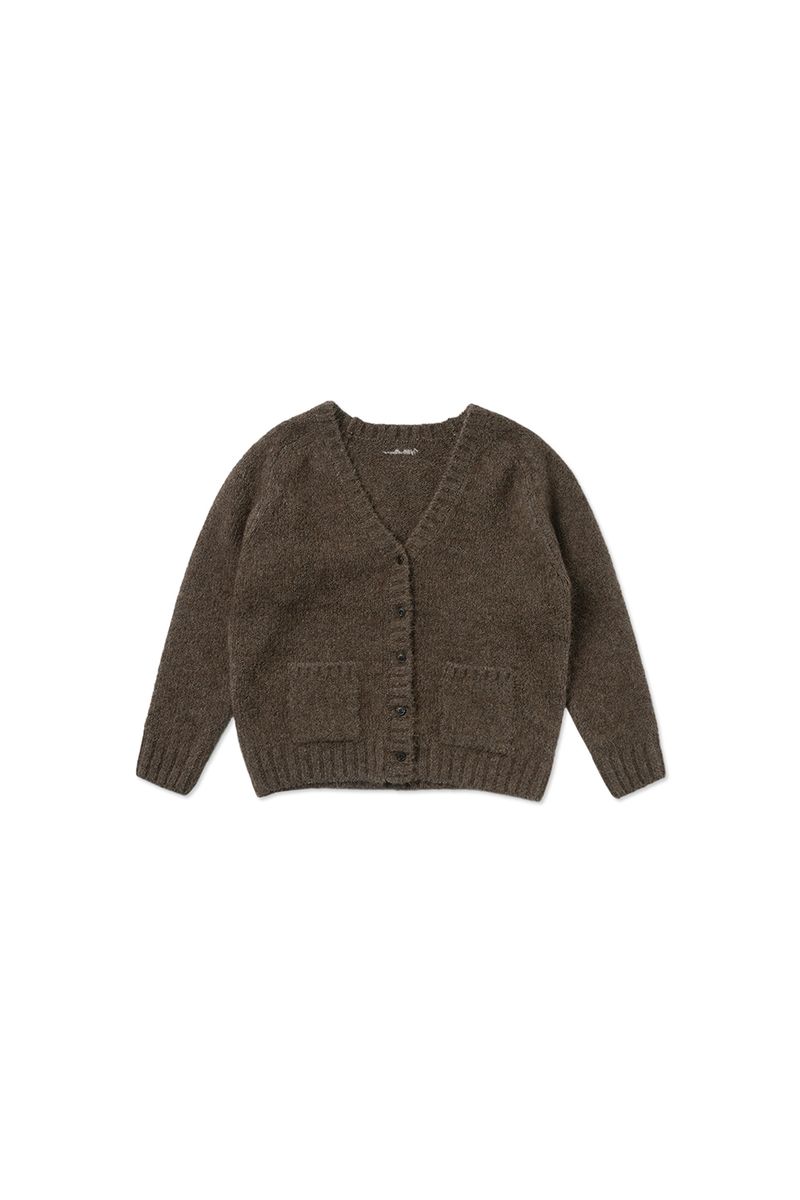 Softy alpaca cardigan_brown