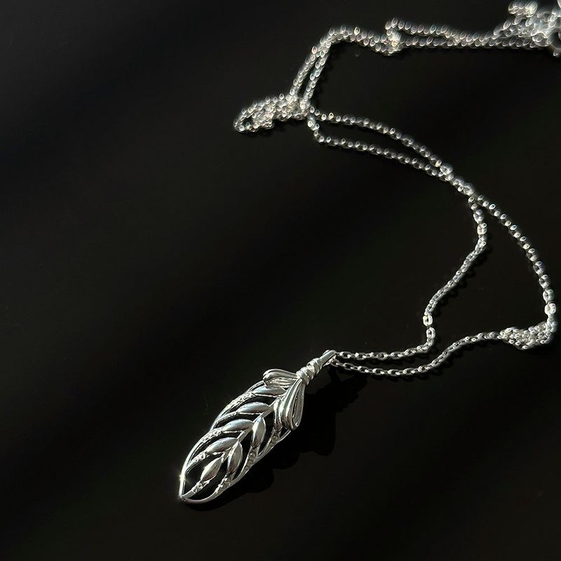 [925silver] Leaf necklace