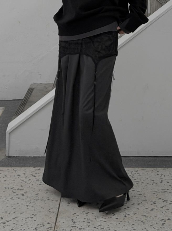 mnem（ムネム）の「Garter Belt Layered Multi Skirt（Skirts）」