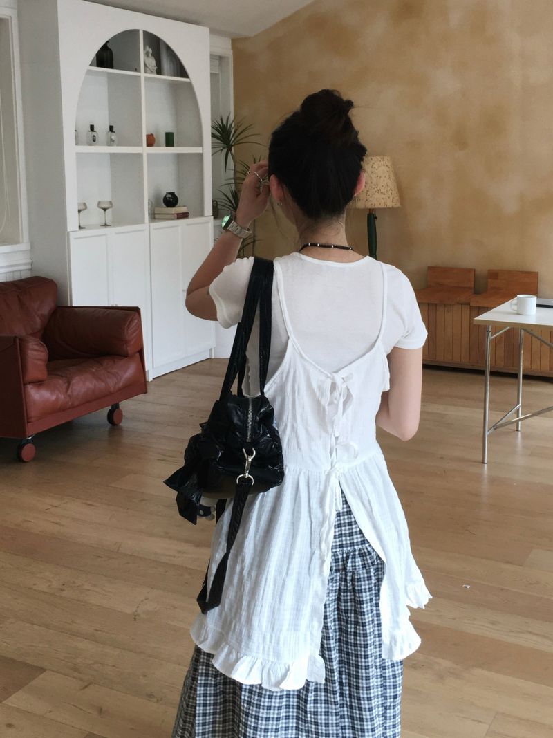 Mellow Back Ribbon Onepiece (2c)  
