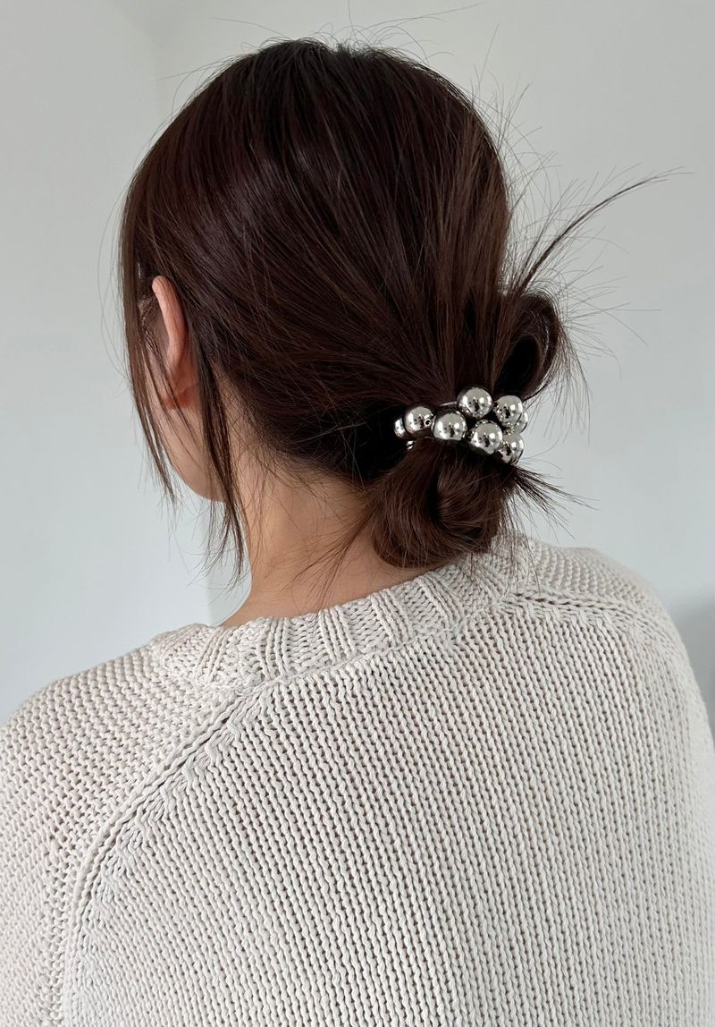 big ball strap - silver