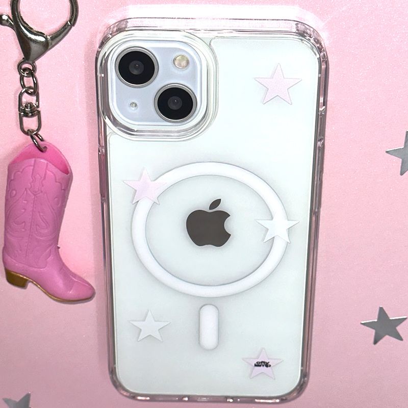 ofty lamp（オフティランプ）の「[made] milky star pink phone case (MagSafe jellyhard)（Smartphone Accessories）」