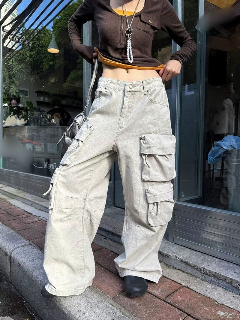 dereborujo（ドレボルゾー）の「Multi-Pocket Jeans Wide Casual Pants（Pants）」