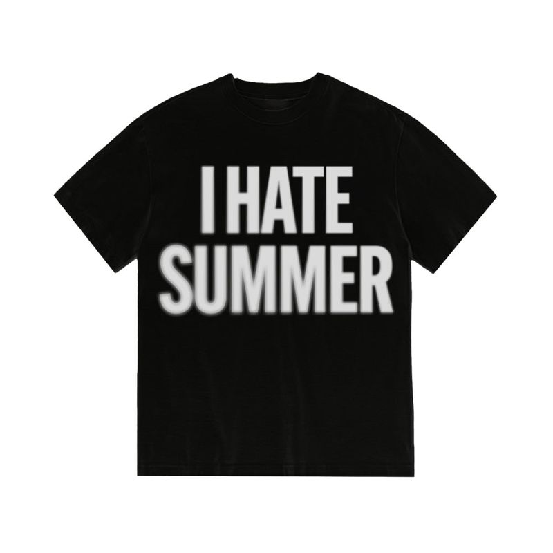 TOM'S BIRTHDAY（トムズバースデー）の「I HATE SUMMER Blur T-shirts BLACK（Tops）」