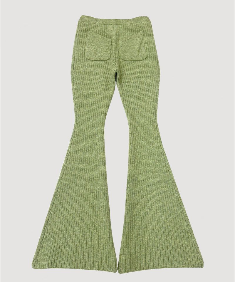 COLOR KNIT FLARE PANTS