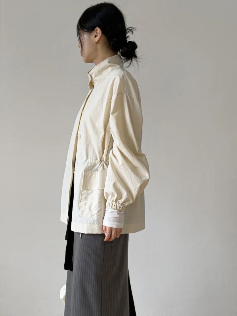 Low Nylon String Loose Fit Jacket
