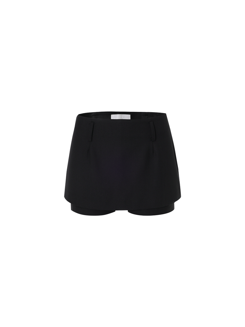 Moa skirt pants (Black)