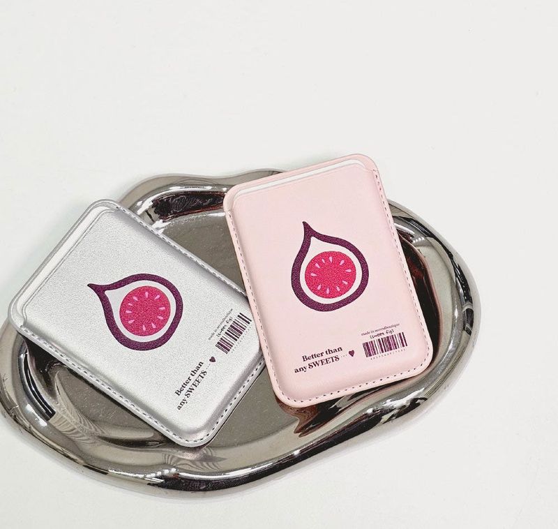[MADE]  Fruit Fruit Card Wallet_PINKBERRY_SILVER
