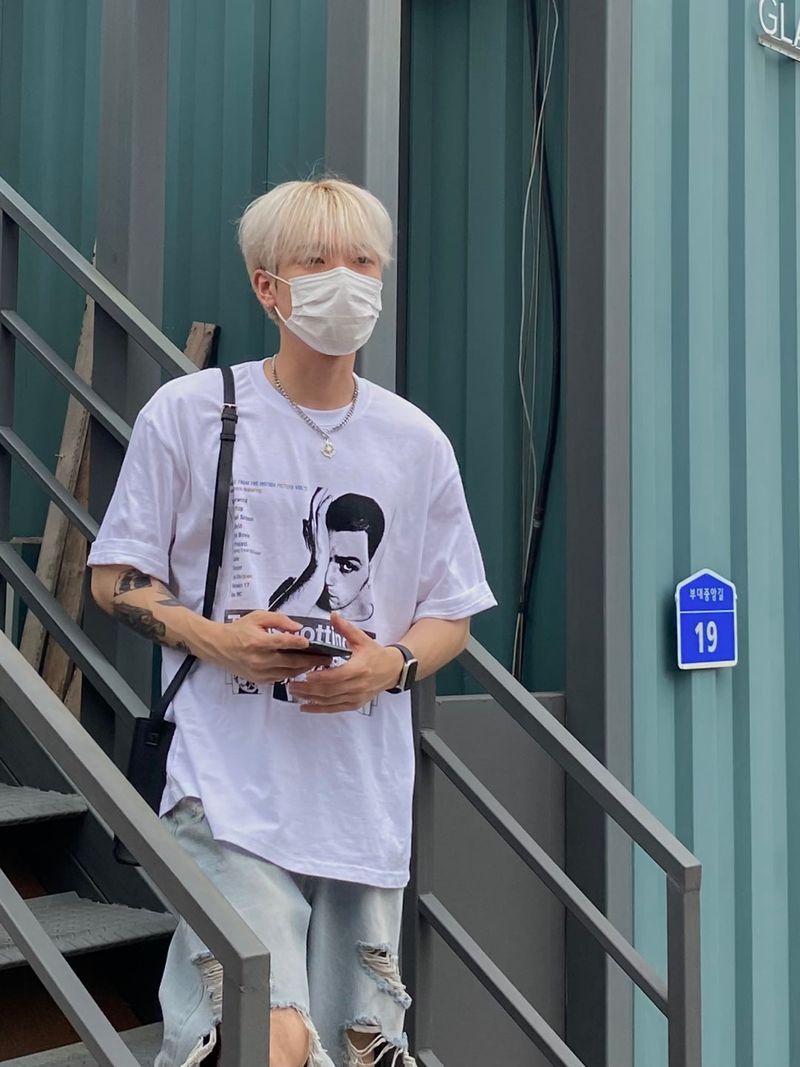 Train Na-dyeing short sleeve tee 2C