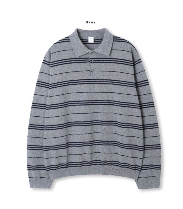 Beres Stripe Collar Knit