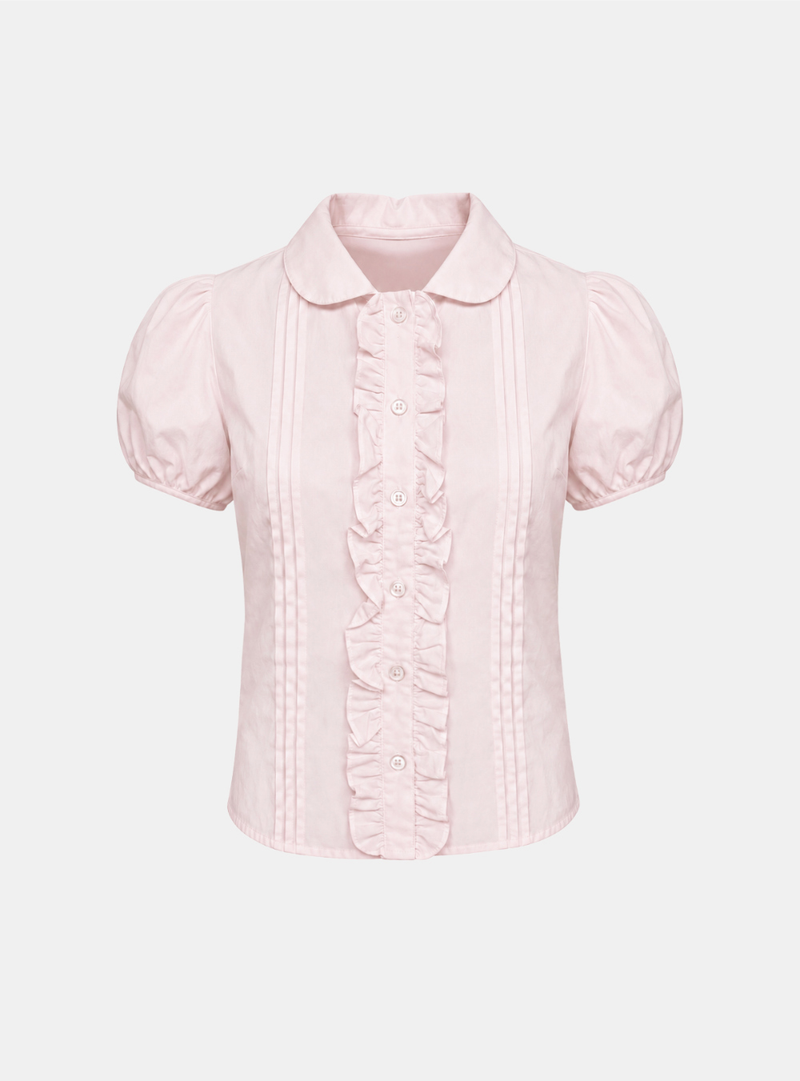 Arelia Frill Button Blouse