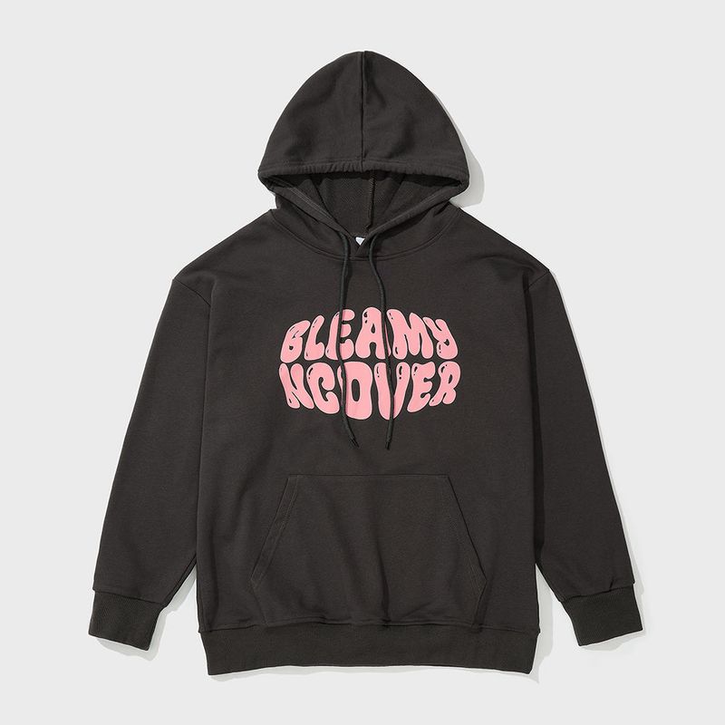 BLEAMY LOGO HOODIE-CHARCOAL