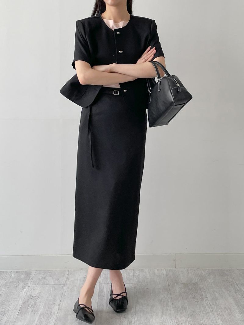Lara Tweed Short Sleeve Jacket