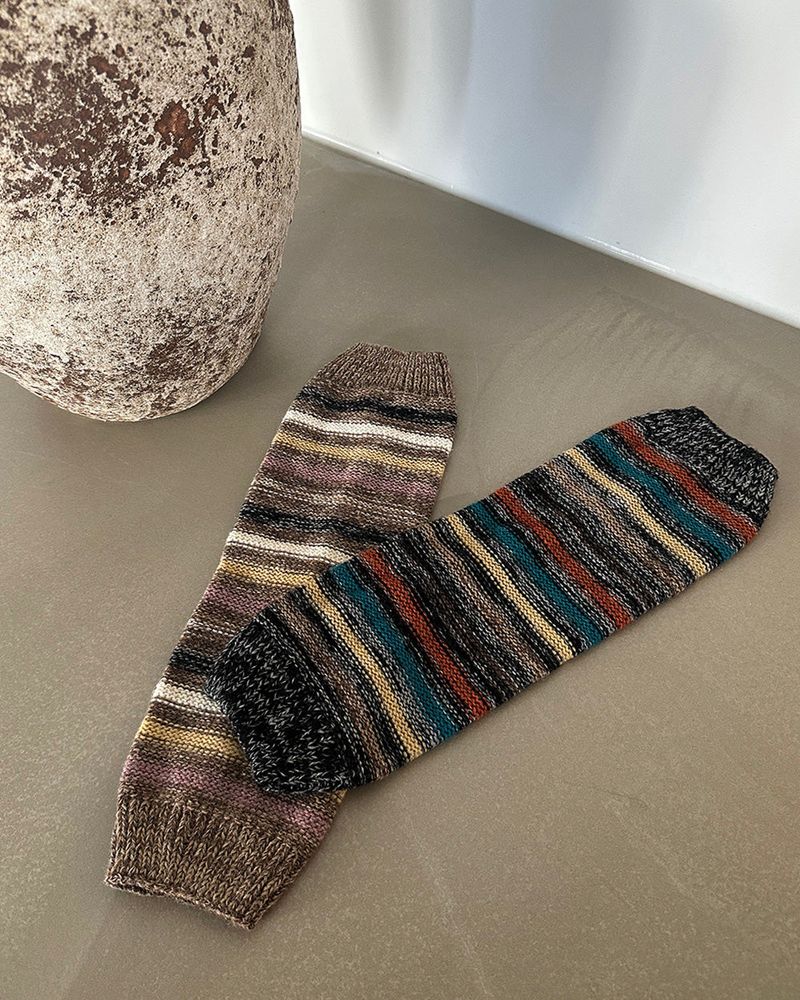 Delight-J(ディライトジェイ)の「Stripe Knit Leg Warmer(Fashion Accessories)」