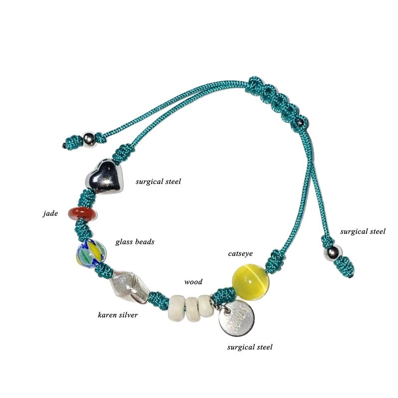 blue-green gemstone bracelet 