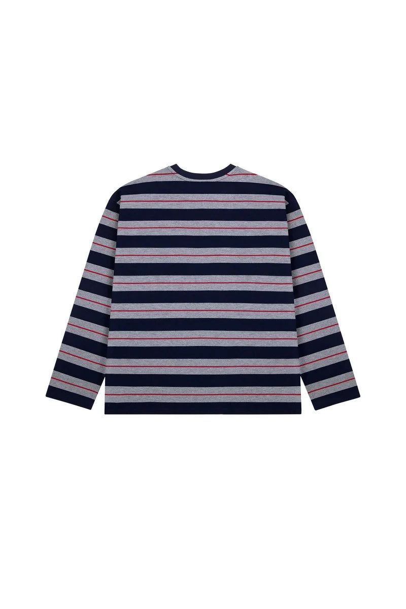 Heavyweight Striped Pocket Tee