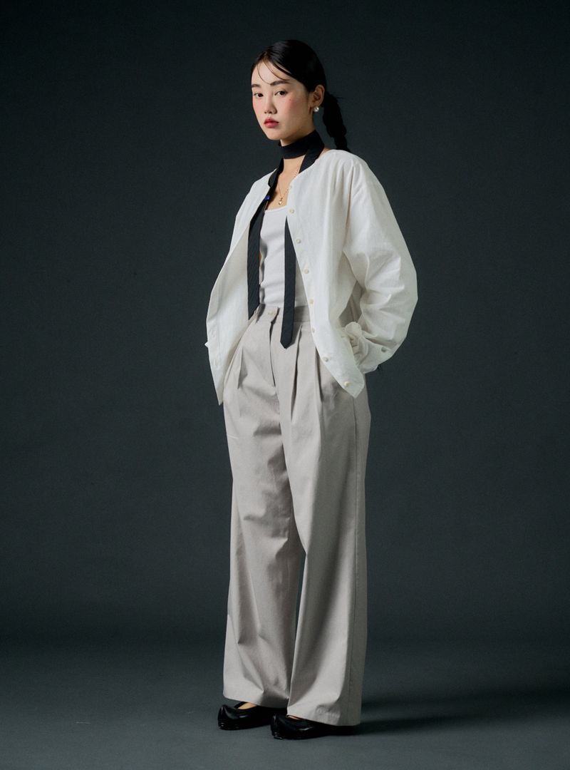 rram(アラーム)の「Ordinary wide pants (grey)(Pants)」