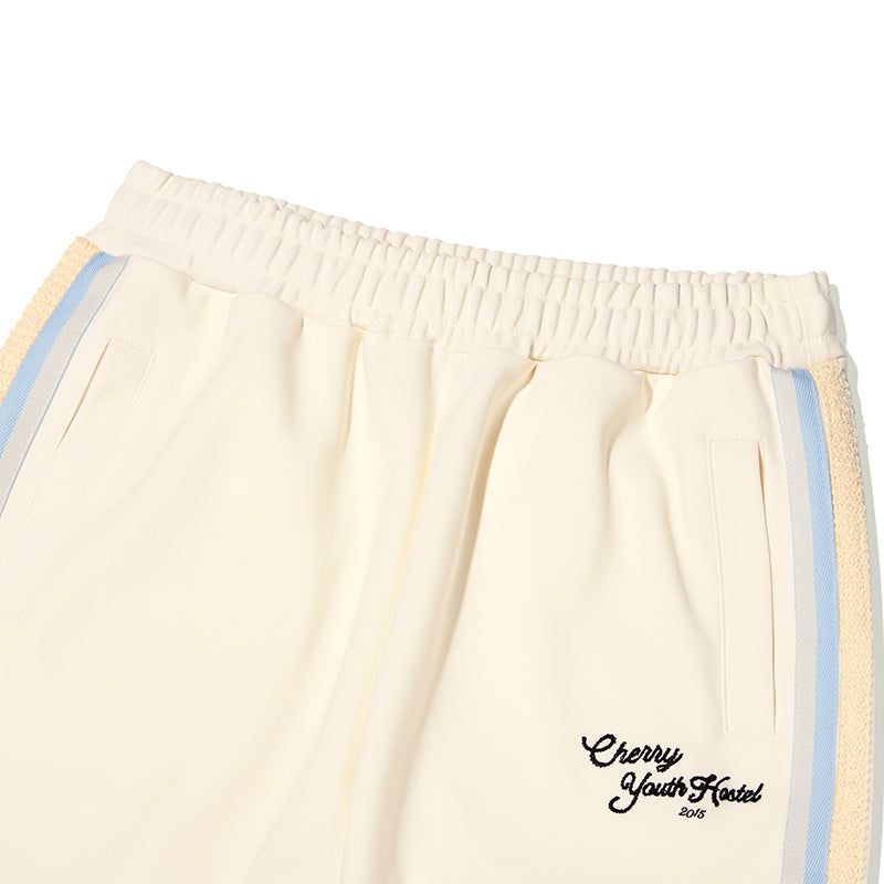 TRACK JERSEY PANTS [IVORY]