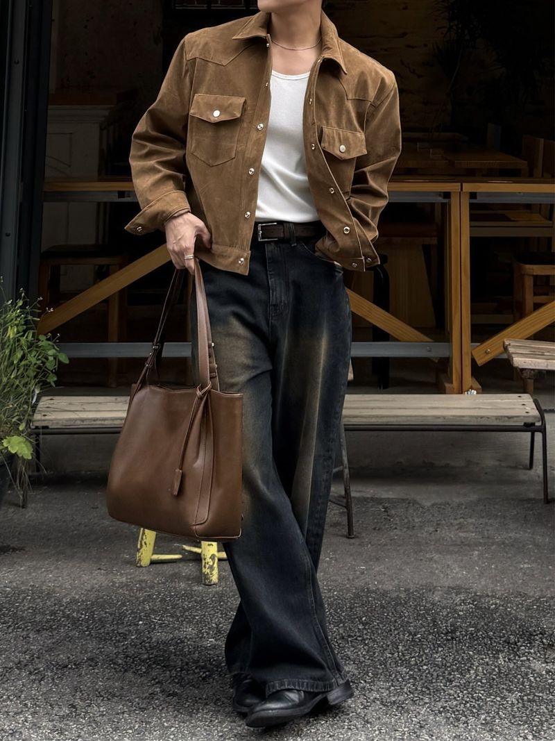 Tony western cropped suede jacket