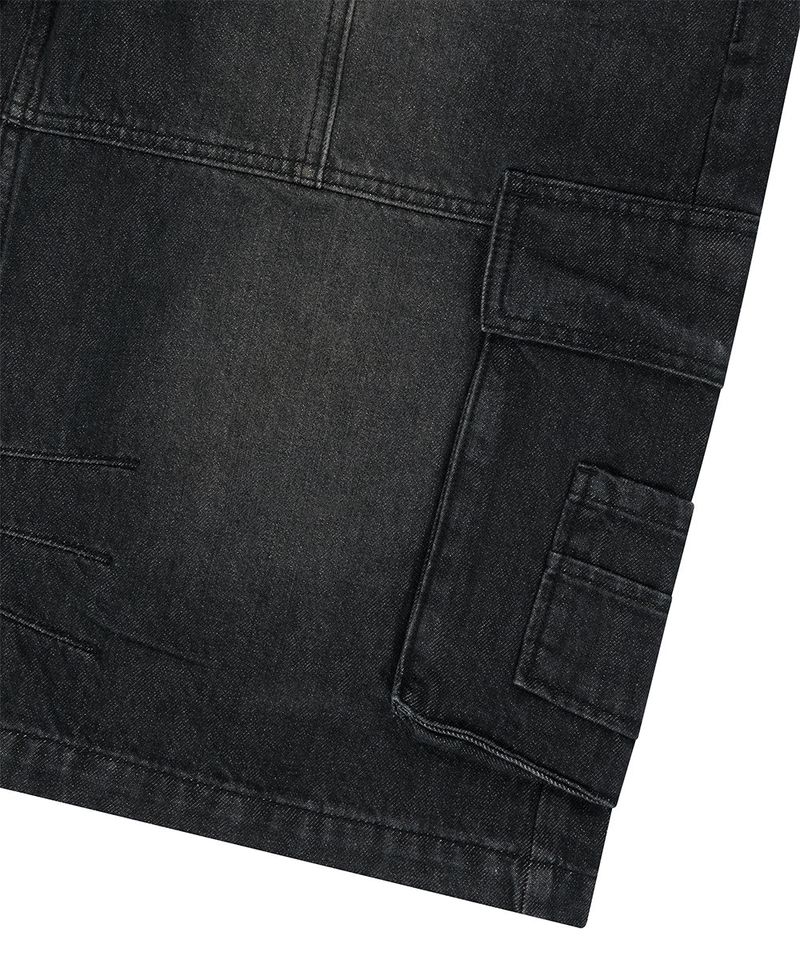 BERMUDA CARGO DENIM SHORT