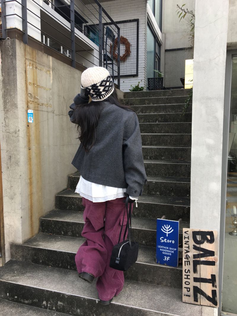 Corduroy Pintuck Cargo Pants (3color)