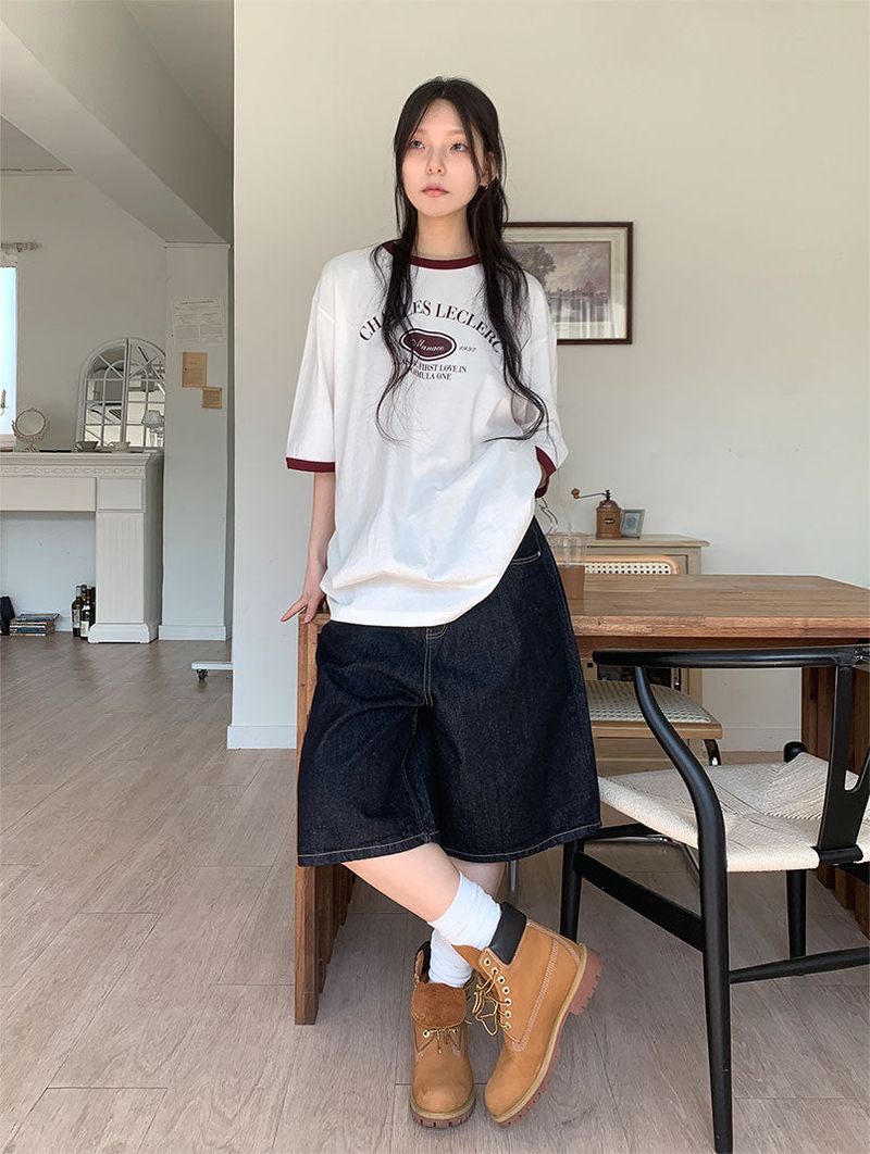RAW BERMUDA JEANS