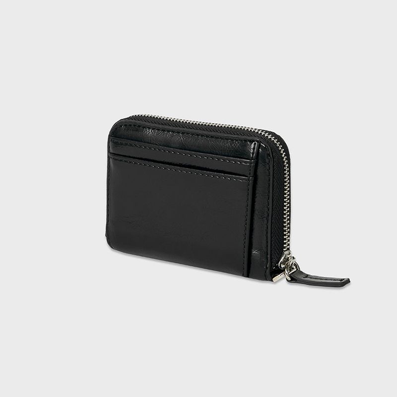 MINI ZIPPER WALLET (BLACK)
