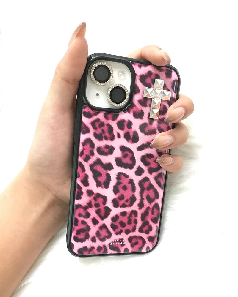 [MADE] LEOPARD STUD phone case_Pink