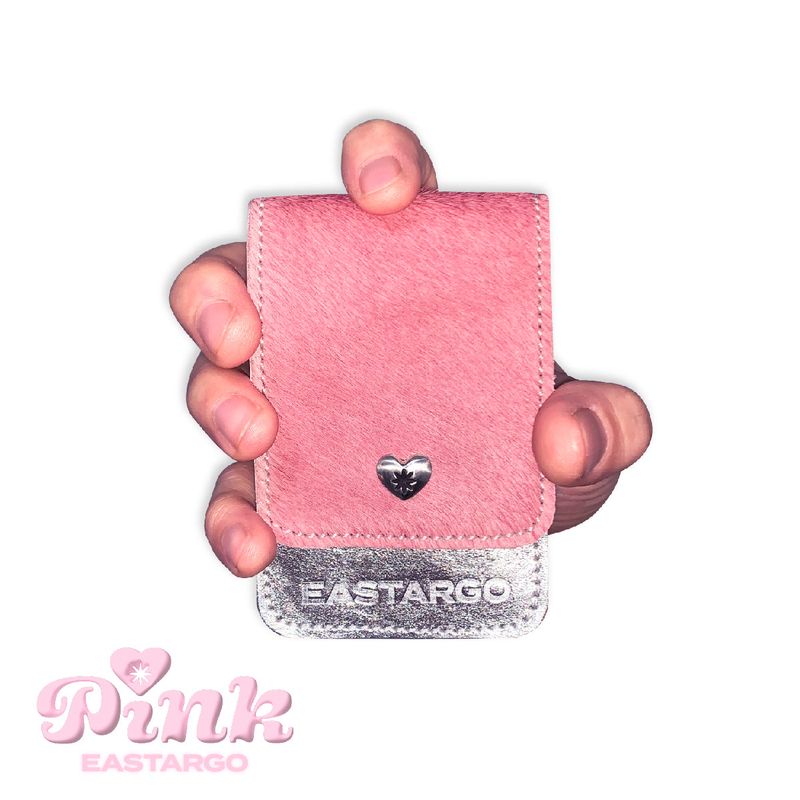 PINK HEART BENTO WALLET (SILVER)